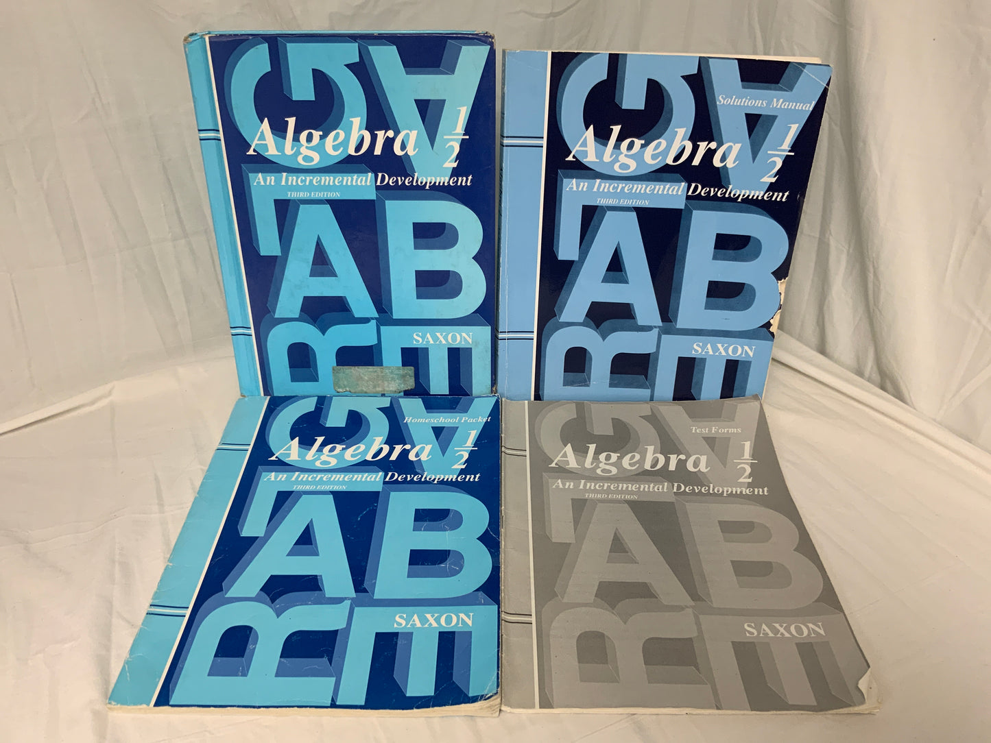 Saxon Algebra 1/2 (3rd Ed.) Set of 4