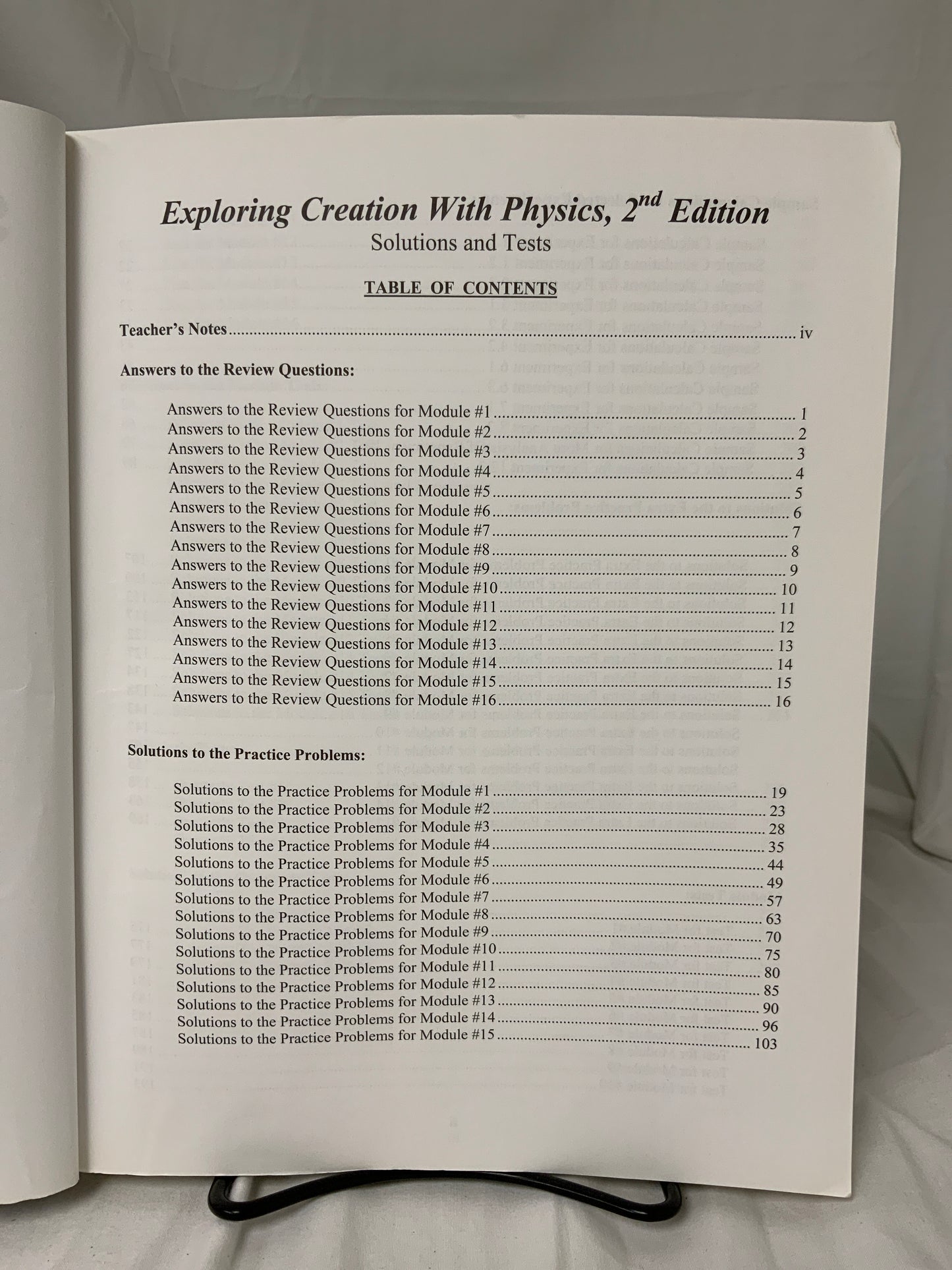Exploring Creation with Physics (2nd Ed.) Solutions and Tests