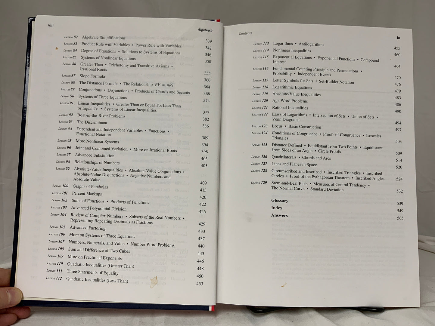 Saxon Algebra 2 (3rd Ed.) Textbook