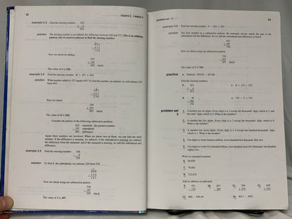 Saxon Algebra 1/2 (3rd Ed.) Set of 2