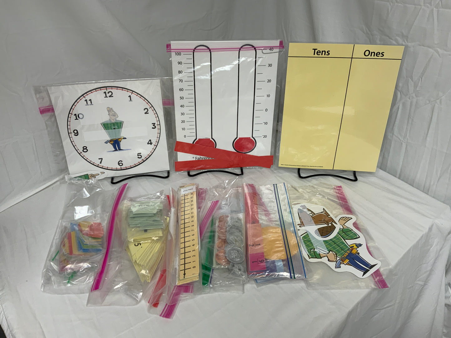 BJU Math 2 (4th Ed.) Student Manipulatives Packet