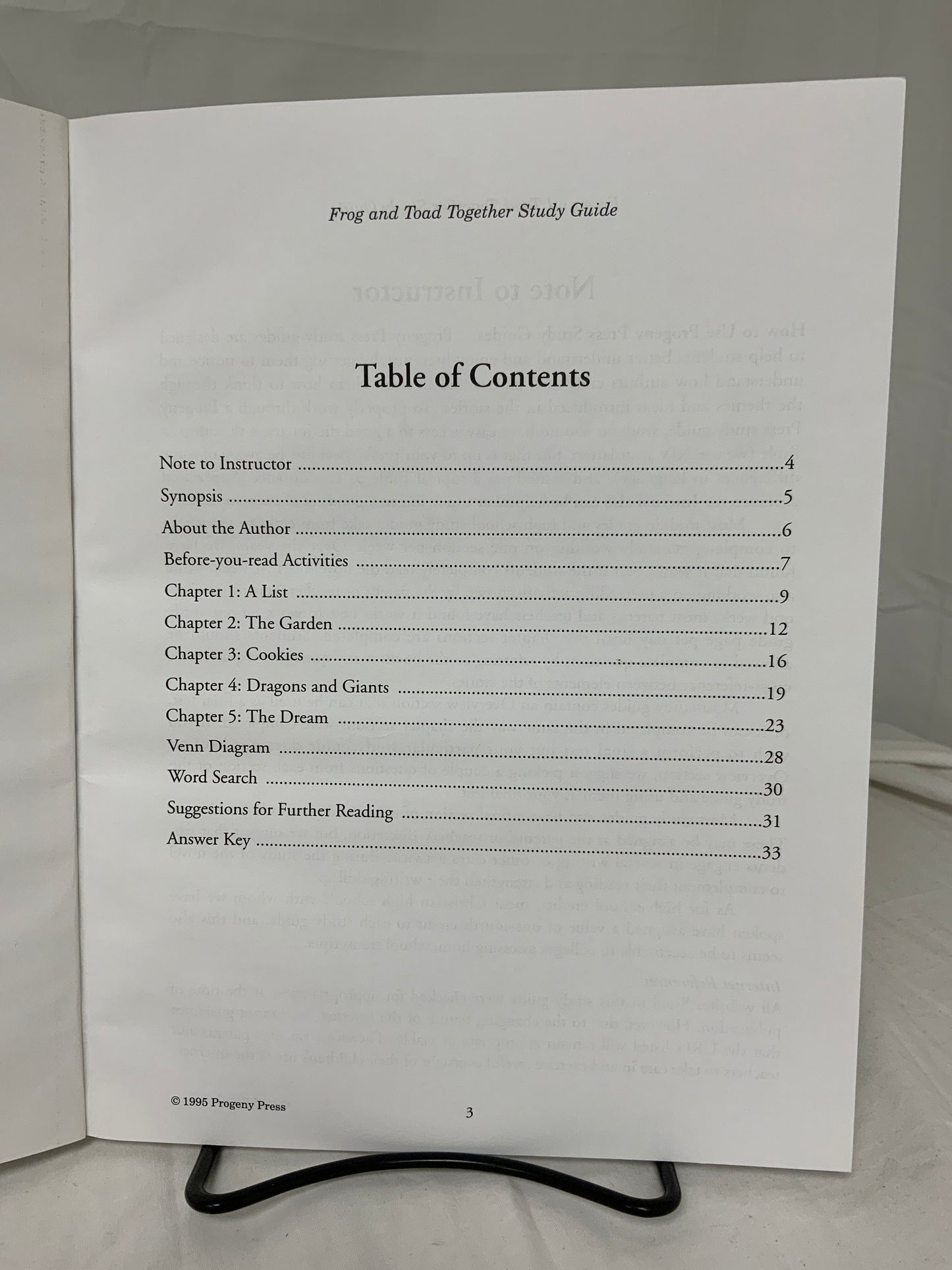 Frog and Toad Together Study Guide
