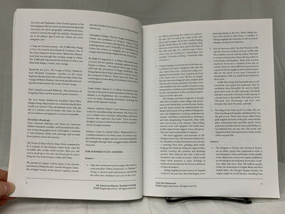 All American History Volume 1 Teacher's Guide & Answer Key