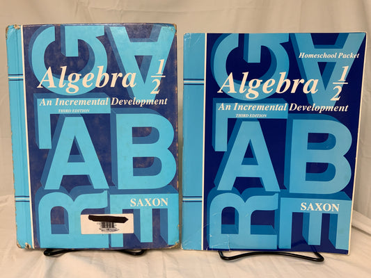 Saxon Algebra 1/2 (3rd Ed.) Set of 2