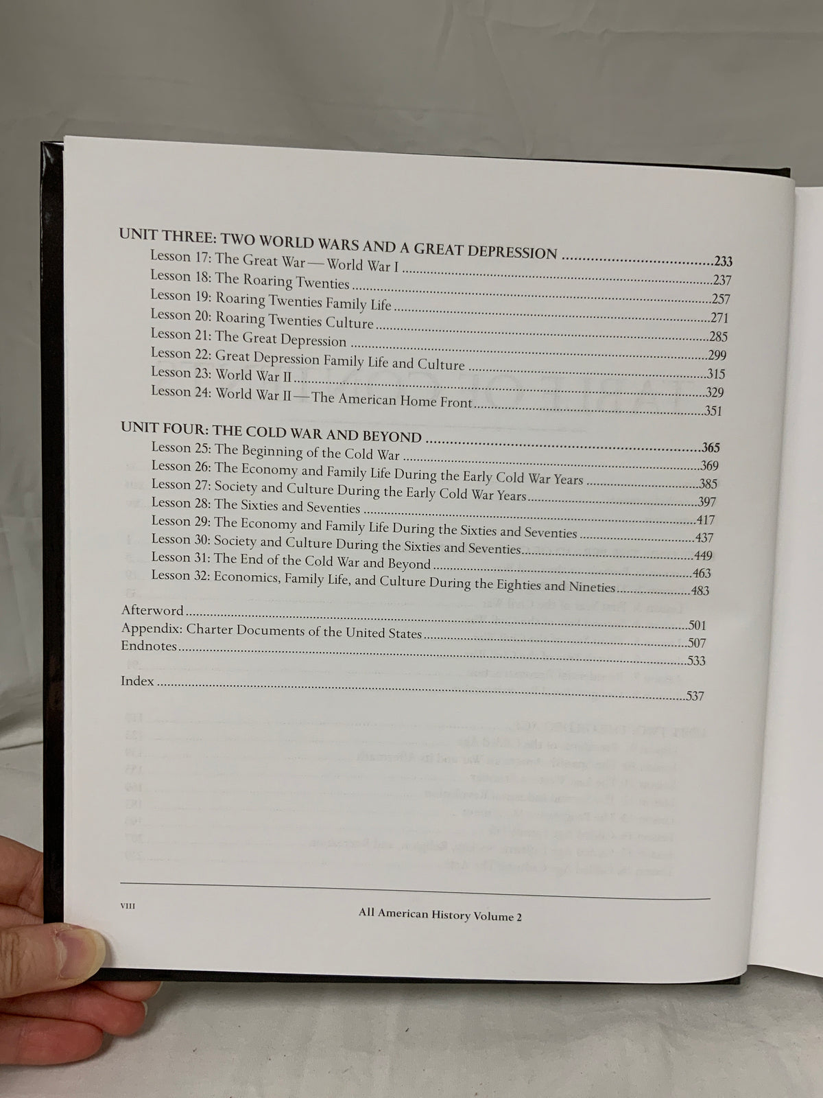 All American History Volume 2 Student Reader