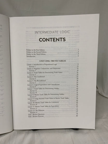 Intermediate Logic (3rd Ed.) Set of 2