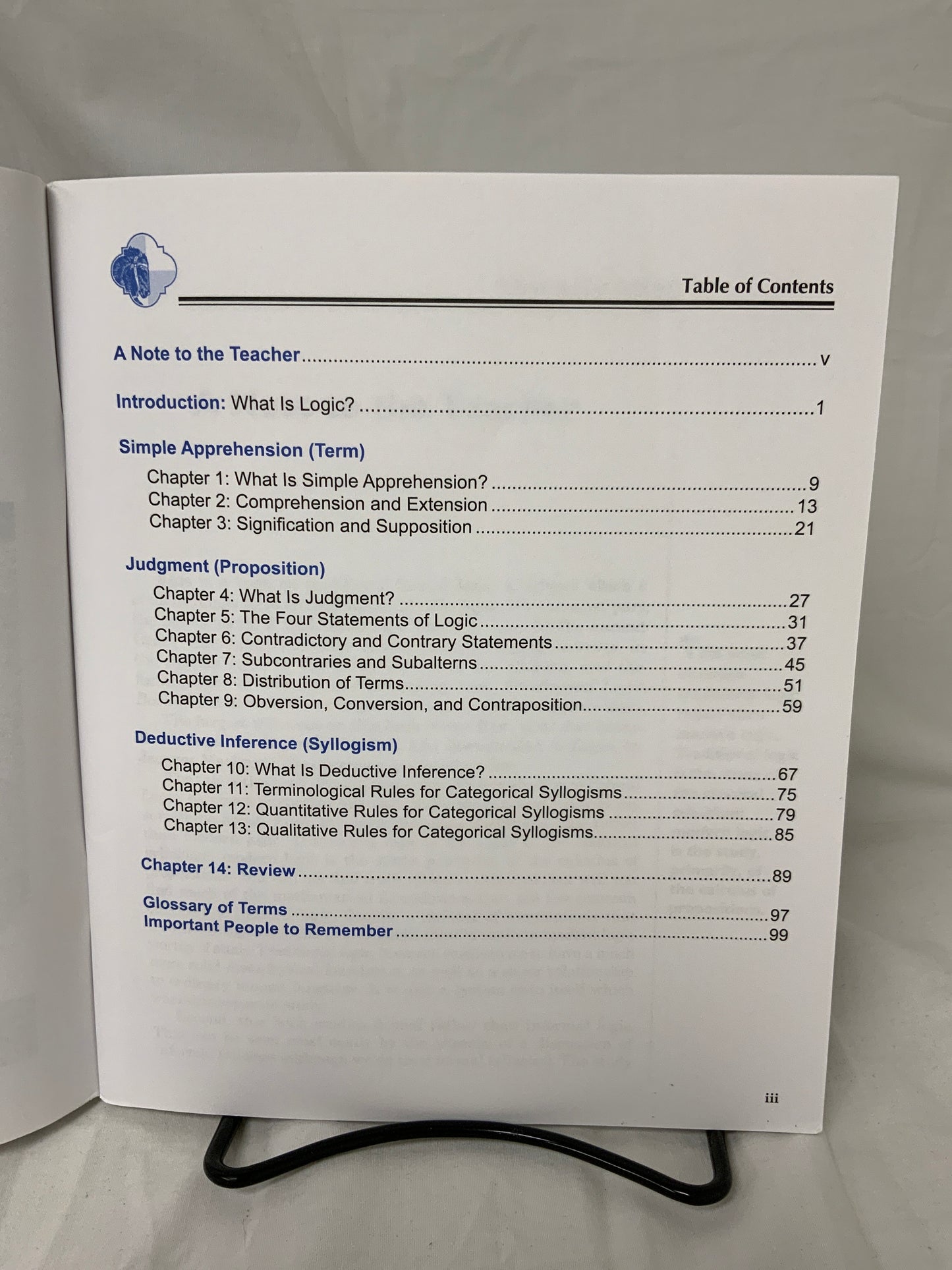 Traditional Logic I (3rd Ed.) Text