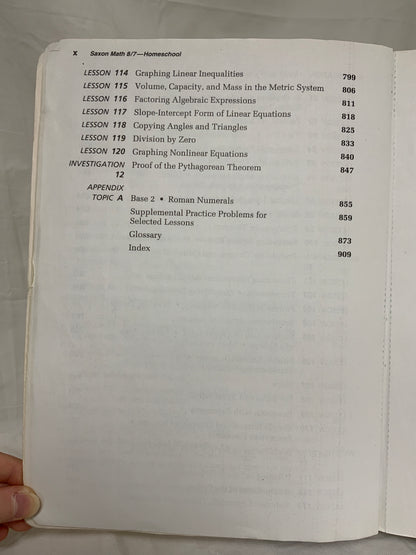 Saxon Math 8/7 Homeschool (3rd Ed.) Set of 3