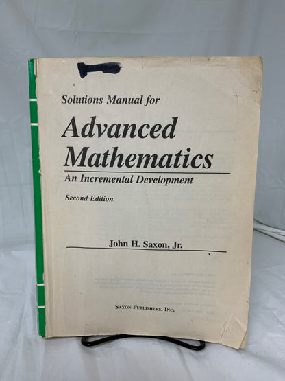 Saxon Advanced Mathematics (2nd Ed.) Set of 3