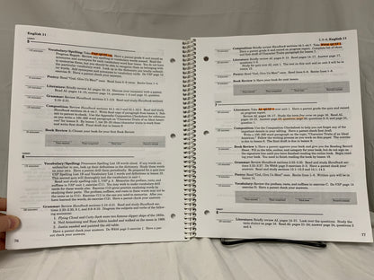 Abeka English 11 Parent Kit