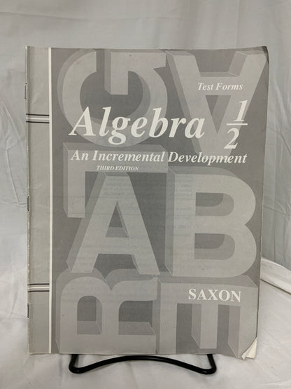 Saxon Algebra 1/2 (3rd Ed.) Set of 4