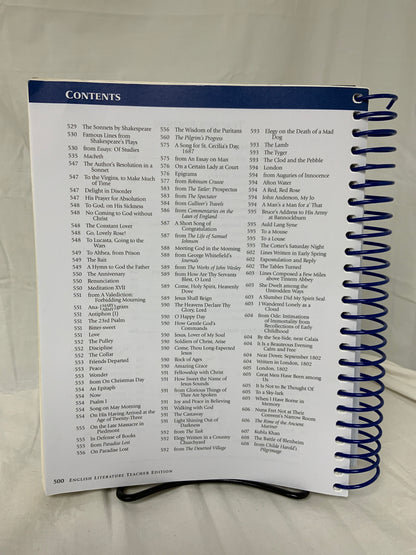 Abeka English 12 Parent Kit