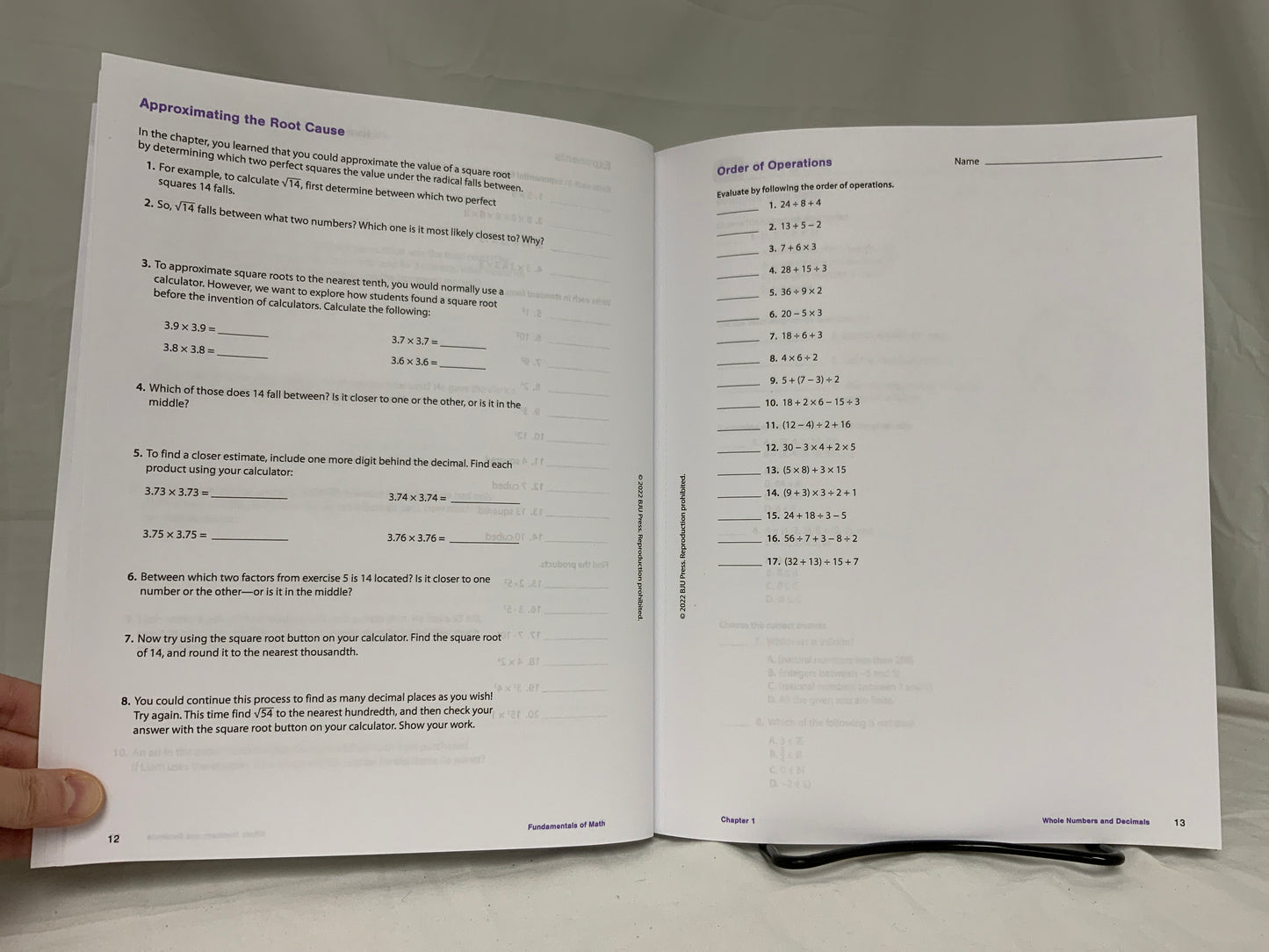 BJU Fundamentals of Math (3rd Ed.) Set of 7