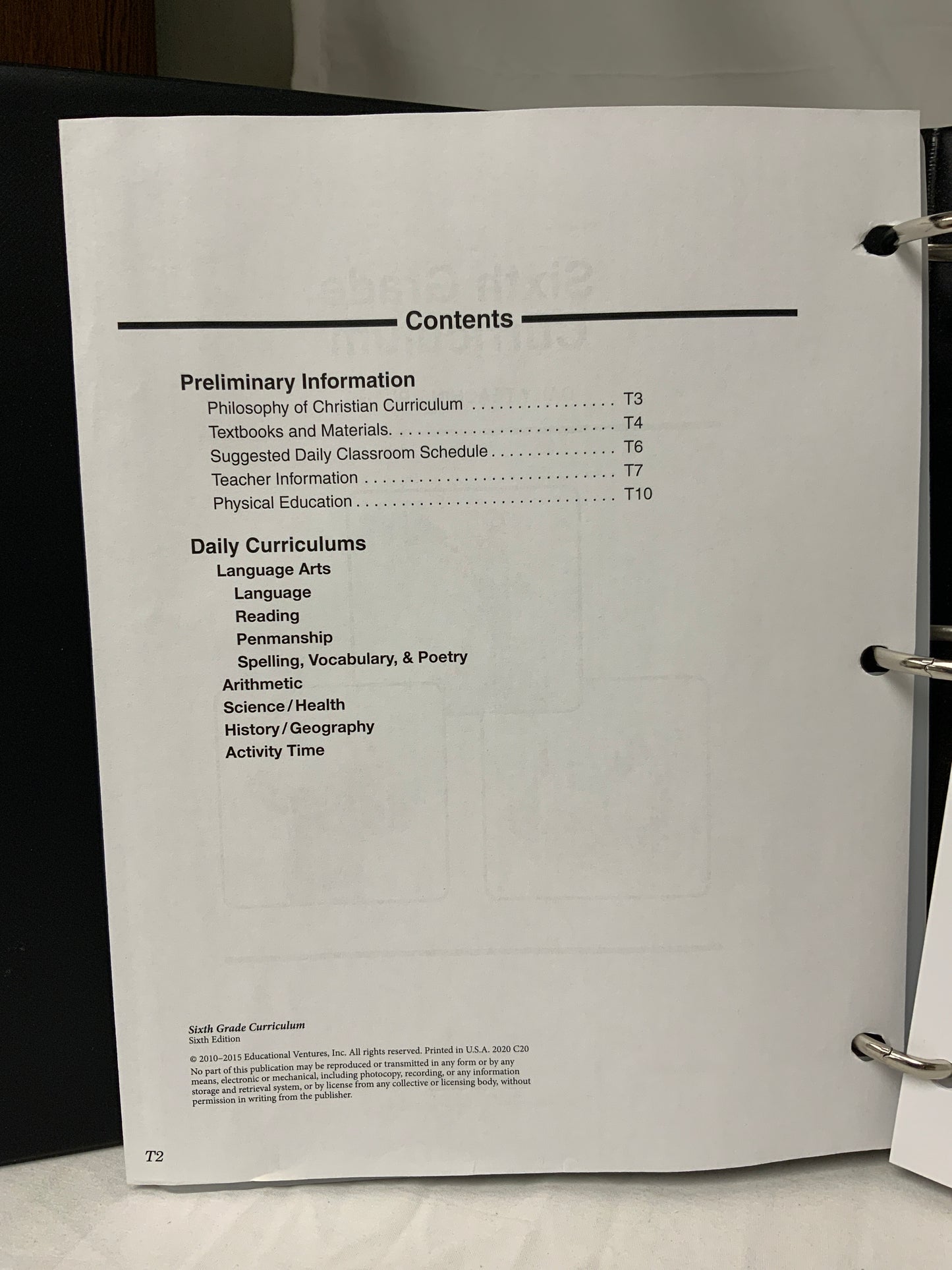 Abeka Sixth Grade Curriculum (6th Ed.) Lesson Plans