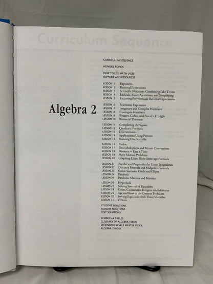 Math-U-See Algebra 2 Instruction Pack