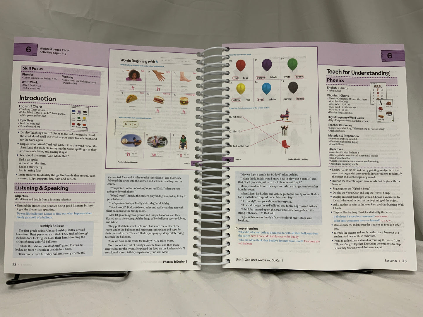 BJU Phonics & English 1 (4th Ed.) Set of 4