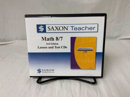 Saxon Teacher Math 8/7 (3rd Ed.) Lesson and Test CDs