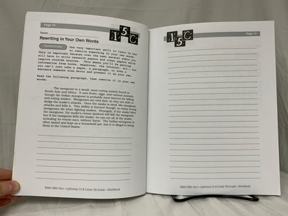 Lightning Lit & Comp: 7th Grade (2nd Ed.) Student Workbook