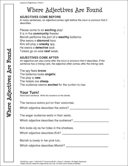 Fold-N-Go Grammar Pack | Level 1