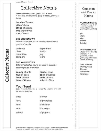 Fold-N-Go Grammar Pack | Level 1