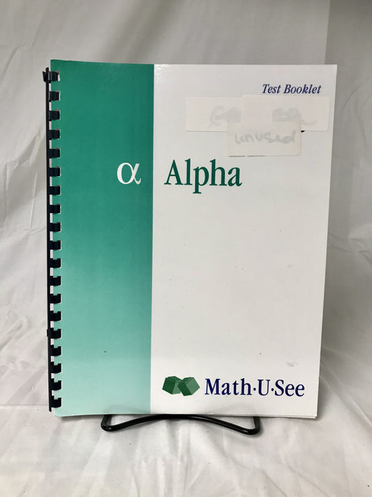 Math-U-See Alpha Test Booklet 2004