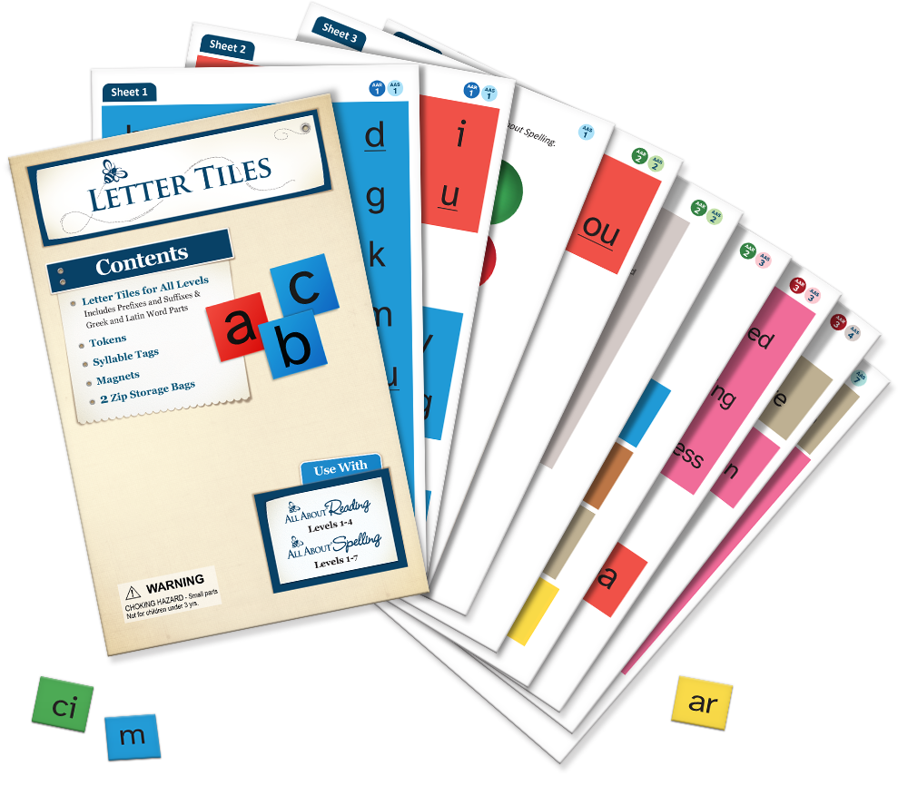 Letter Tiles for All About Spelling & All About Reading