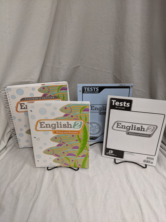 English 2 Writing and Grammar 2nd Edition set of 4