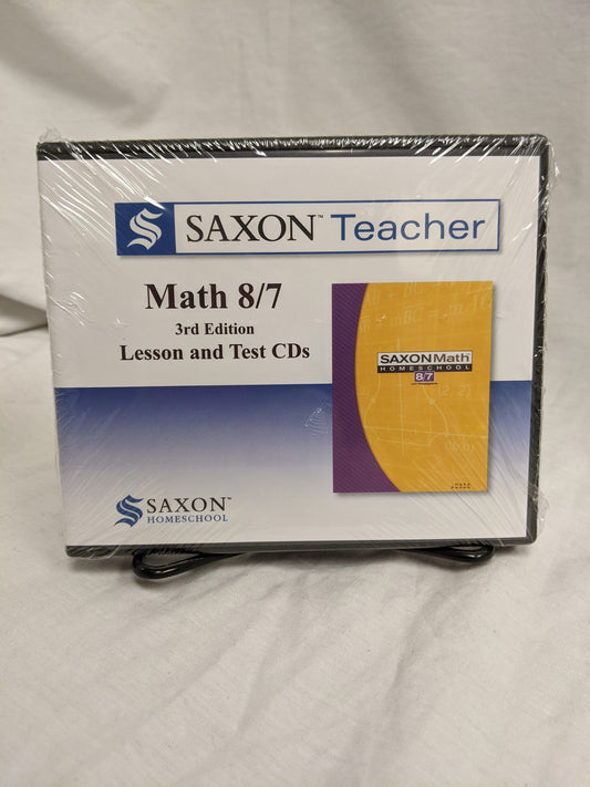 Saxon Math 8/7 (3rd Ed.) Lesson & Test CDs