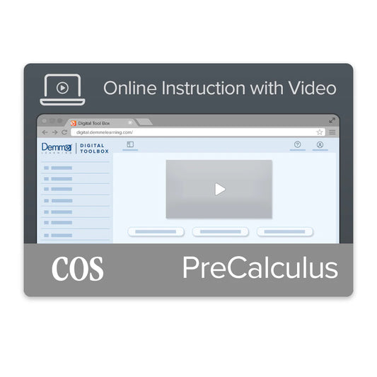 PreCalculus Online Instruction with Video