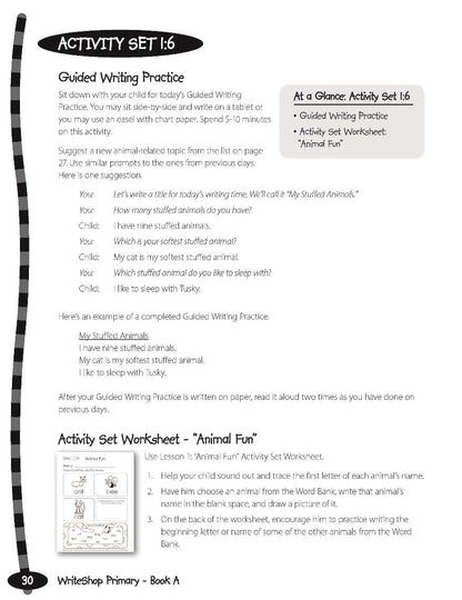 WriteShop Primary Teacher’s Guide | Book A