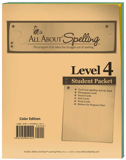 All About Spelling Level 4 Student Packet (Color Edition)