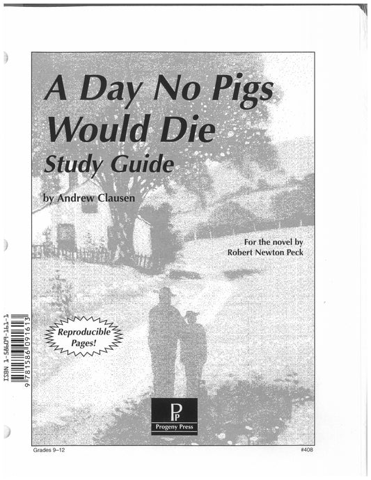A Day No Pigs Would Die Study Guide