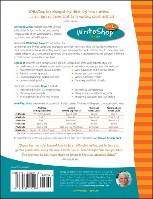 WriteShop Junior Teacher’s Guide | Book D