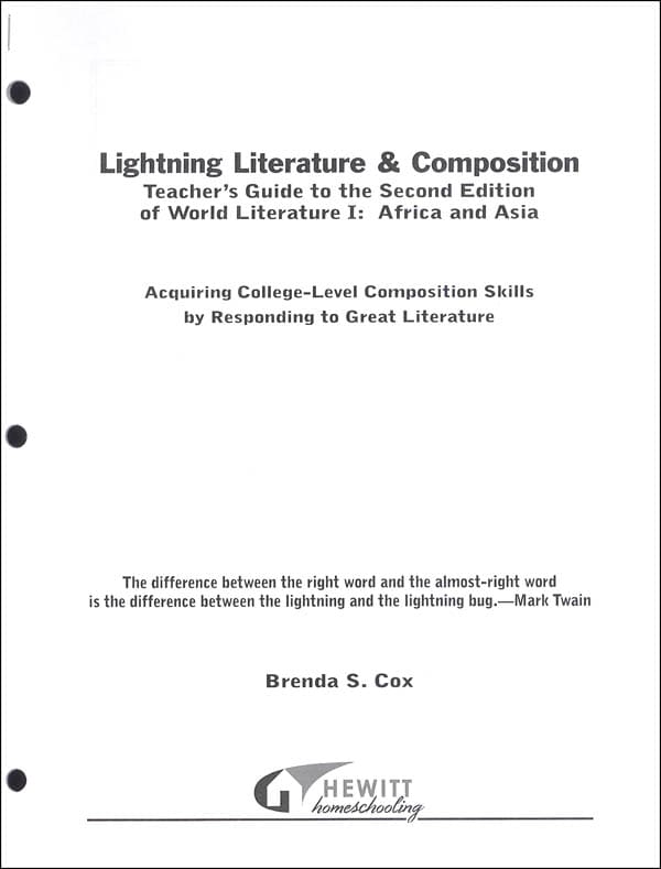 Lightning Lit — World Lit I Teacher Guide (2nd Ed.)