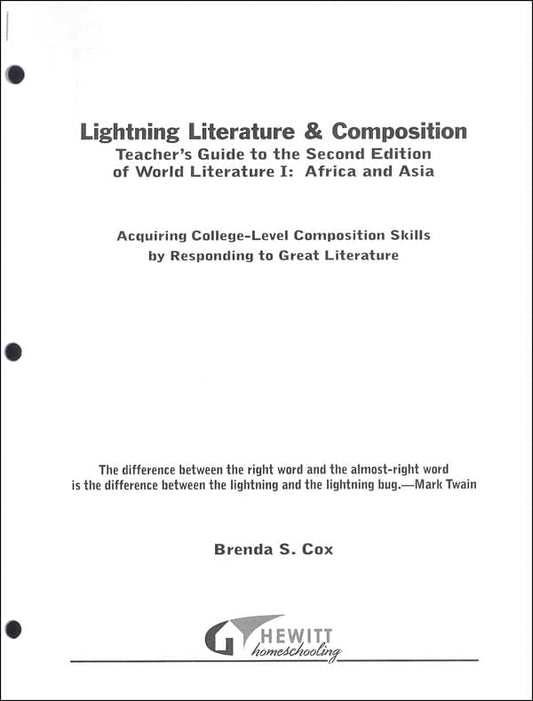 Lightning Lit — World Lit I Teacher Guide (2nd Ed.)