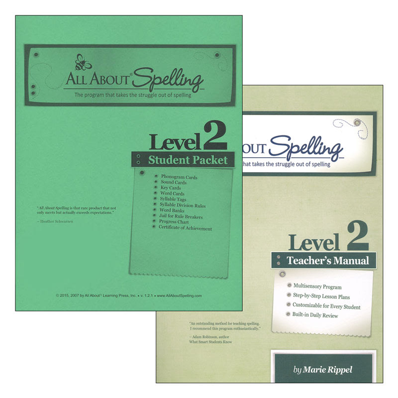 All About Spelling Level 2 Materials (Black & White)