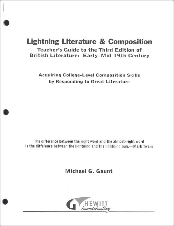 Lightning Lit — British Lit: Early-Mid 19th Century Teacher Guide