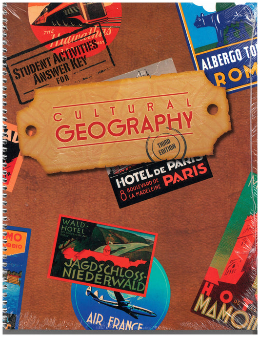 Cultural Geography (3rd Ed.) Student Activities Answer Key