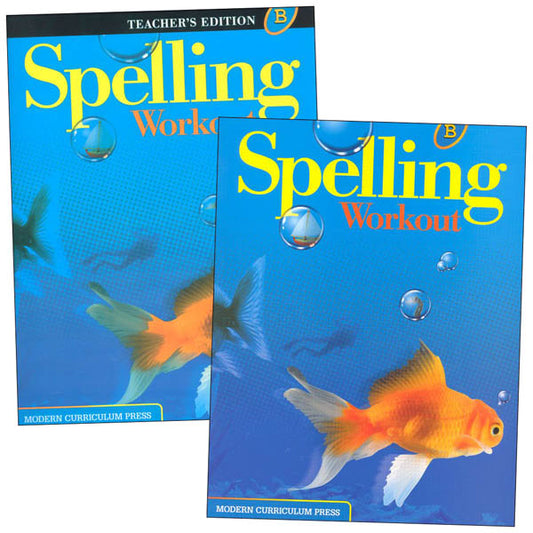 Modern Curriculum Press Spelling Workout Level B Grade 2 Homeschool Bundle (2002 Edition)