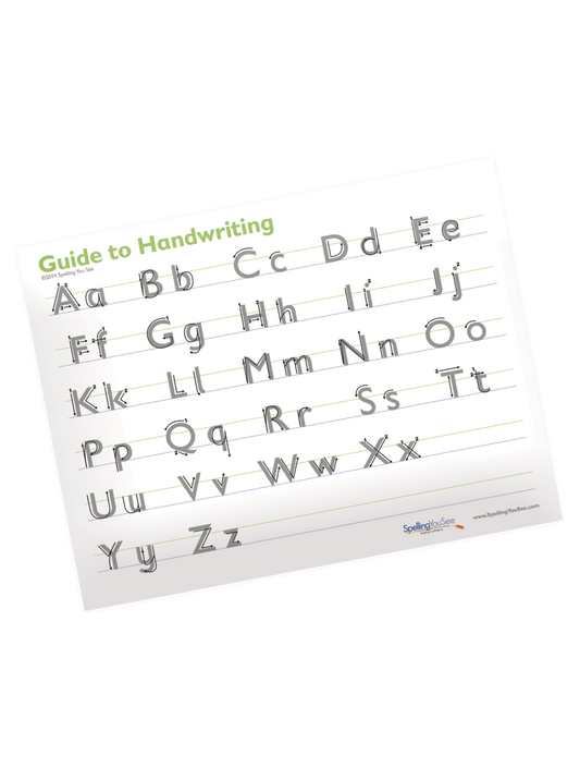Spelling You See Guide to Handwriting