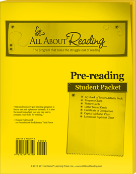 All About Reading Pre-Reading