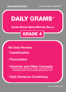Daily Grams: Grade 4 Teacher Text