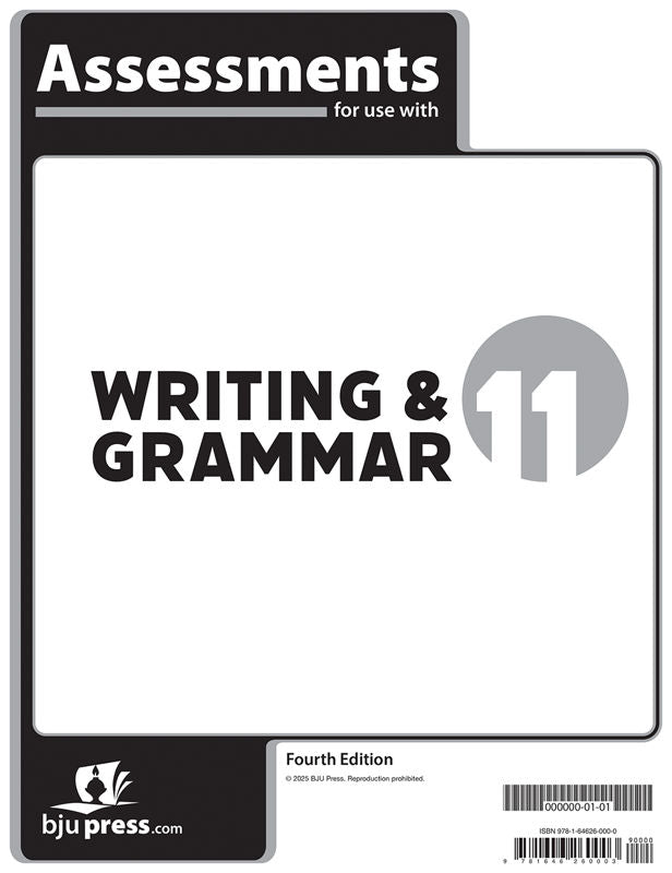 Writing & Grammar 11 Assessments, 4th ed.