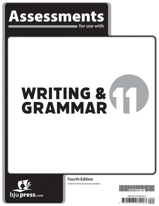Writing & Grammar 11 Assessments, 4th ed.