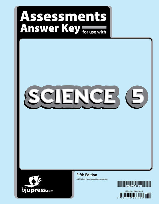 Science 5 Assessments Answer Key, 5th ed.