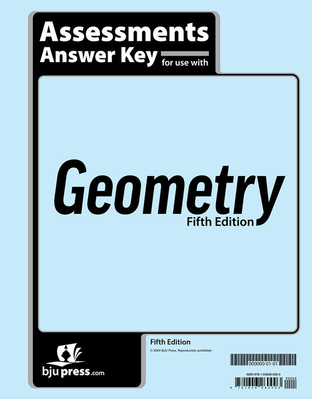 Geometry Assessments Answer Key, 5th ed.