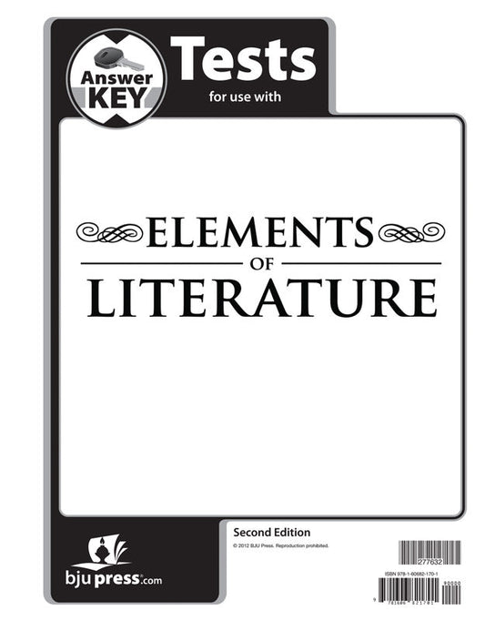 Elements of Literature Tests Answer Key, 2nd ed.
