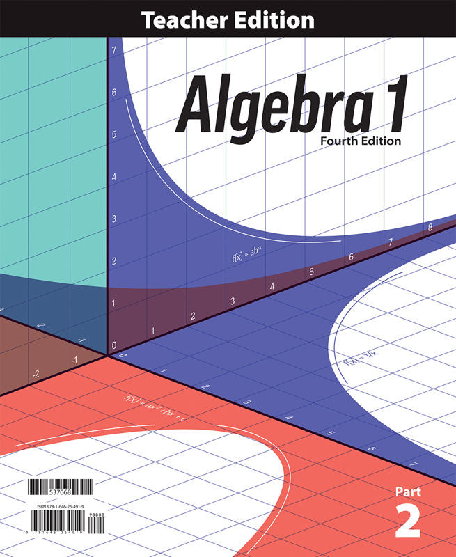 Algebra 1 Teacher Edition & TE Companion, 4th ed.