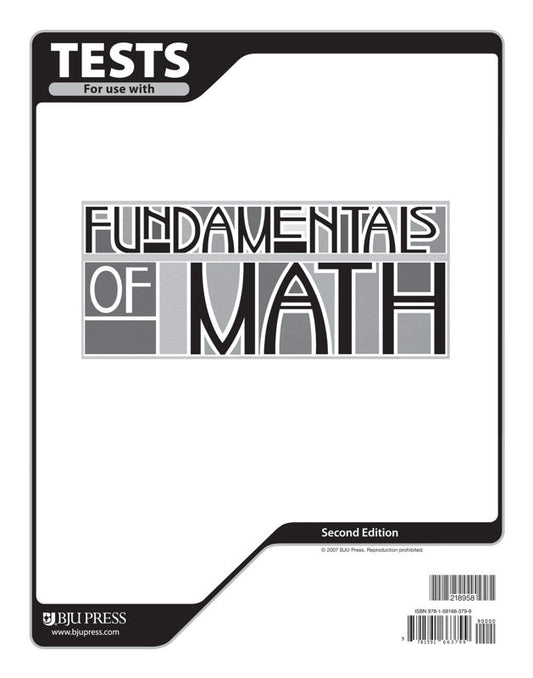 Fundamentals of Math Tests, 2nd ed.
