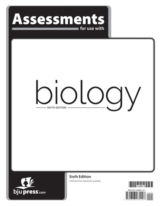Biology Assessments, 6th ed.